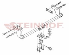 Anh&auml;ngerkupplung passend f&uuml;r MERCEDES W 168 1997-2004 starr