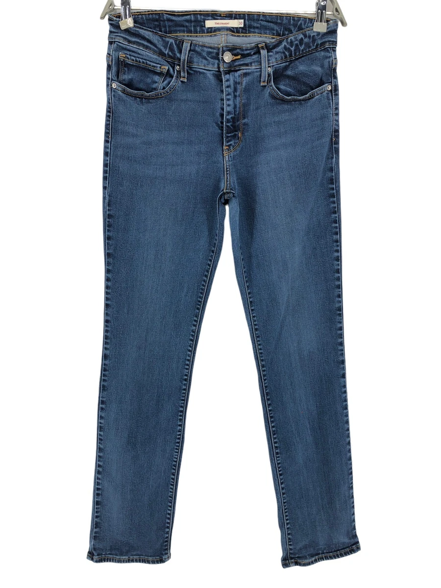 LEVI S STRAUSS CO Women 714 Straight Jeans Size W30 L32 eBay