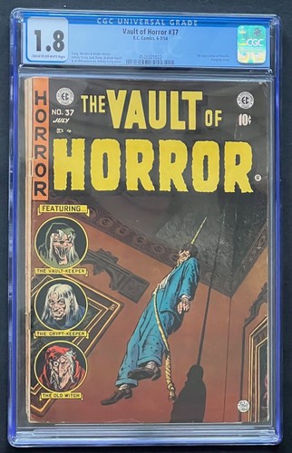 Vault of Horror #37 EC Comics 1954 CGC 1.8 1st Drusilla
