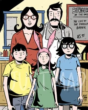 Bob's Burgers - Art Print by Justin Madson - 8 x 10 Wall Art Illustration