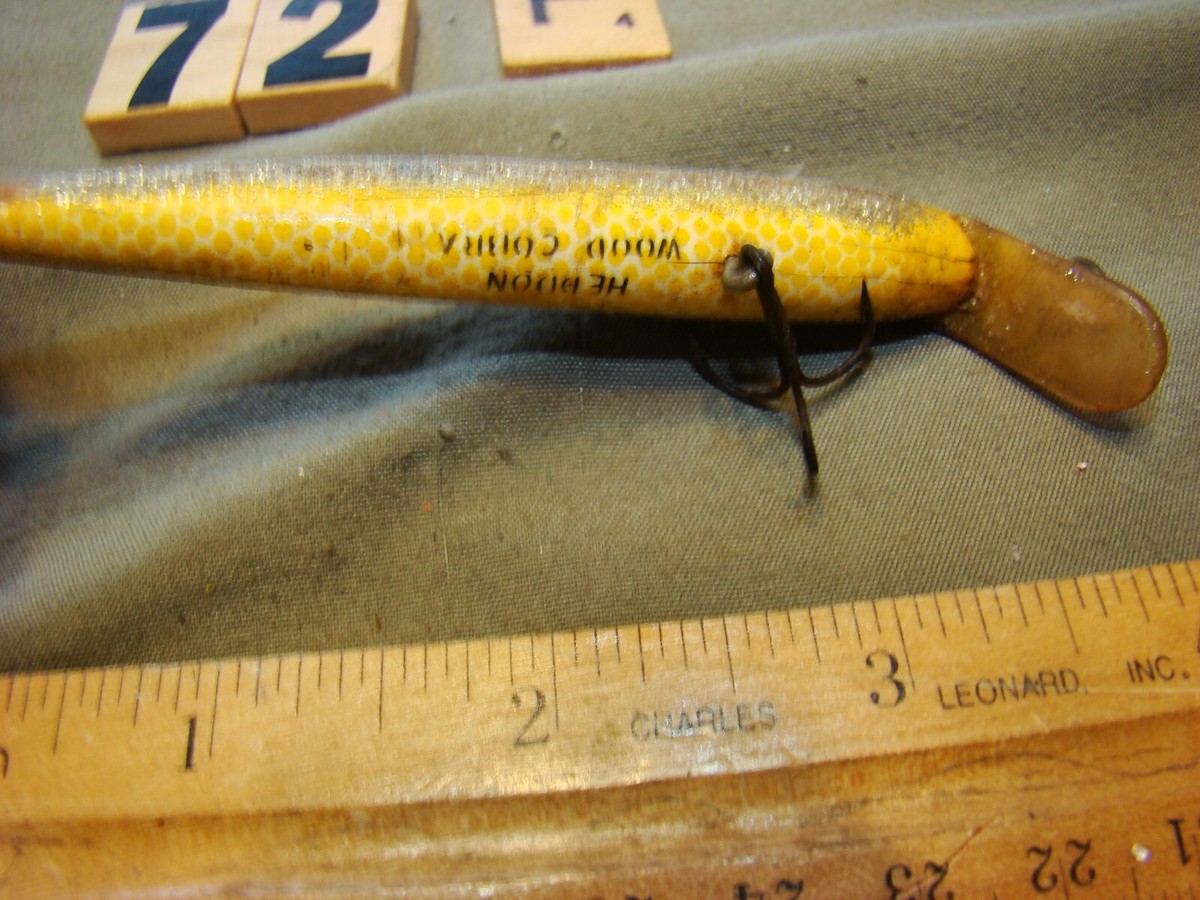 V0072 F HEDDON WOOD COBRA FISHING LURE | eBay