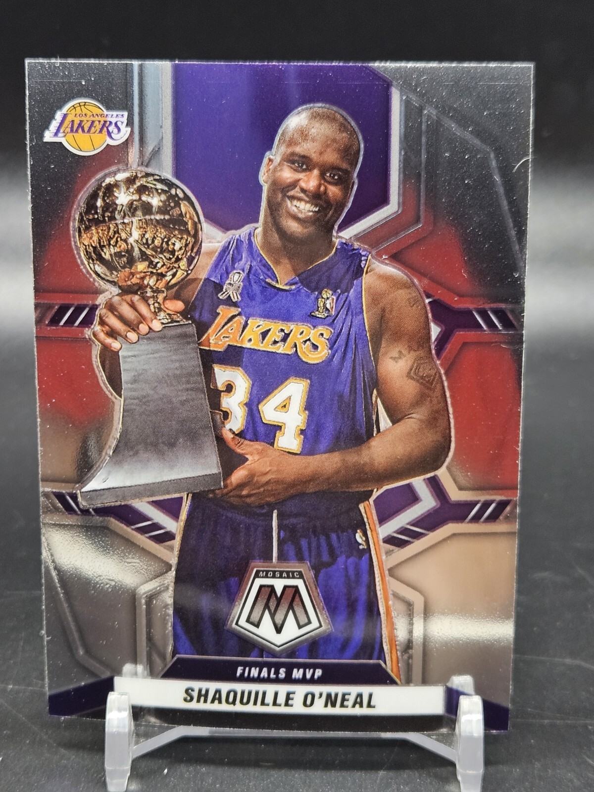 2021-22 Mosaic Basketball FInals MVP Base #297 Shaquille O'Neal - Lakers