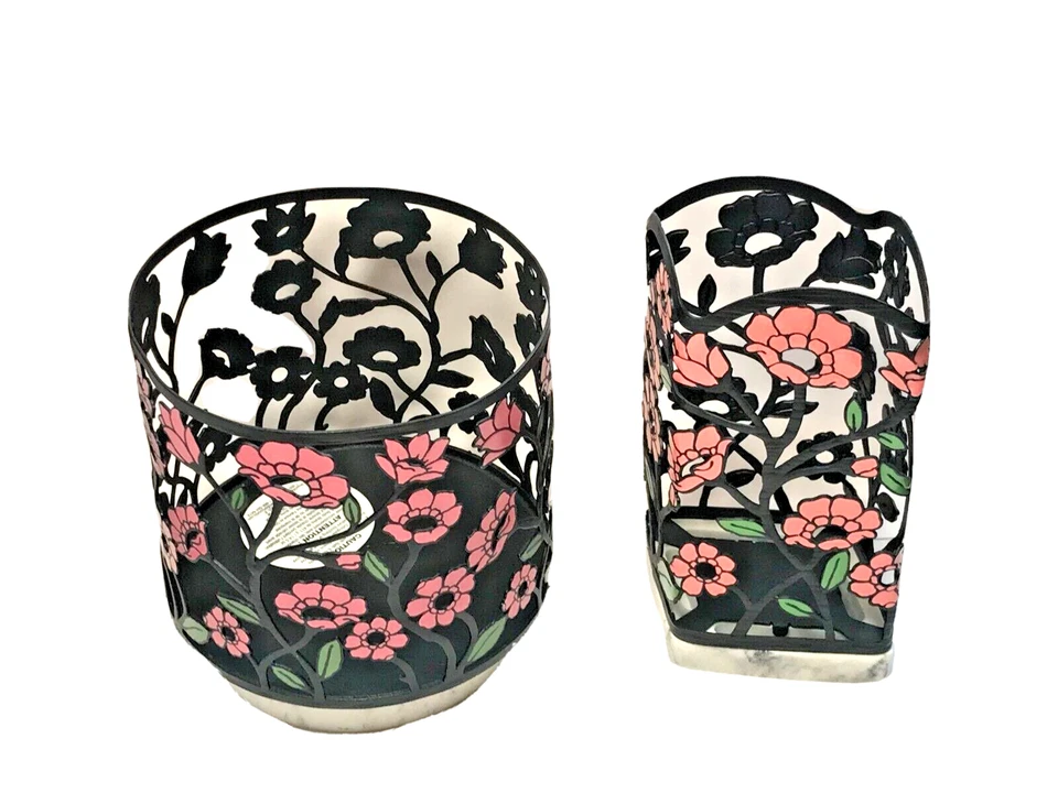 Bath and Body Works FLOWER BED 3 Wick CANDLE & SOAP Holders - Free Ship - Image 3 of 3