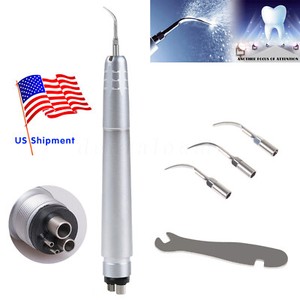 Ultrasonidos Dental Aire Perio Scaler Pieza de Mano Higienista 4 Agujeros +3*Tip