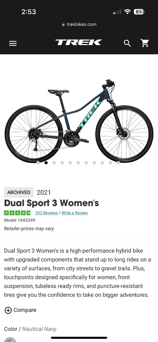 2021 Trek Dual Sport 3 WSD SIZE large | eBay