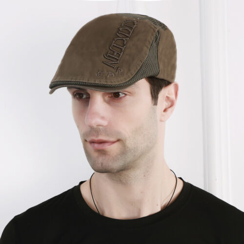 Summer Men Breathable Mesh Ivy Cap Beret Newsboy Hat Gatsby Cap Cabbie Flatcap │ - Picture 26 of 44