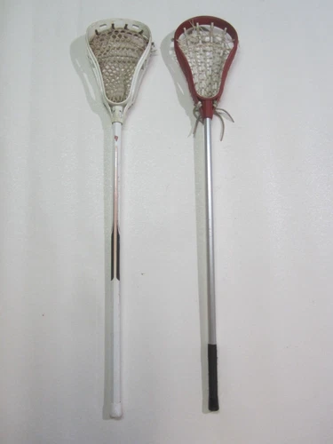 2 BRINE LACROSSE STICKS MAGIC + OZ STX AL6000 ALUMINUM LAX SHAFTS STRUNG HEADS