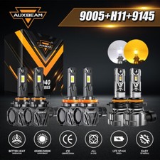 For Toyota Tundra 2007-13 Led Headlight Fog Bulbs Combo 6500k3000k Super Bright For Toyota Tundra 2007-13 Led Headlight Fog Bulbs Combo 6500k3000k Super Bright