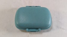 Teal Pocket Size Pill Organizer Small Compartment Case Travel