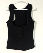 Waist Trainer Tank Top For Women, Zipper Corset Body Shaper Tummy Control