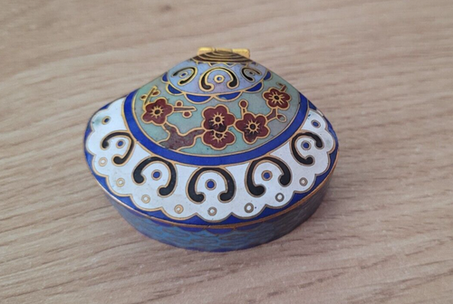 Boîte en cloisonné chinois - Dimensions : 5,5 x 4,5 x 2 cm - Afbeelding 1 van 6