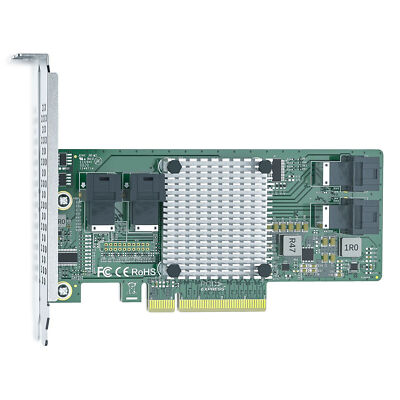 PCIe x8 to SFF-8643 x4 PEX8724 アダプター PCIe Switch Adapter for U.2 SSD (PEX Controller), PCIe X8 to 4 SAS