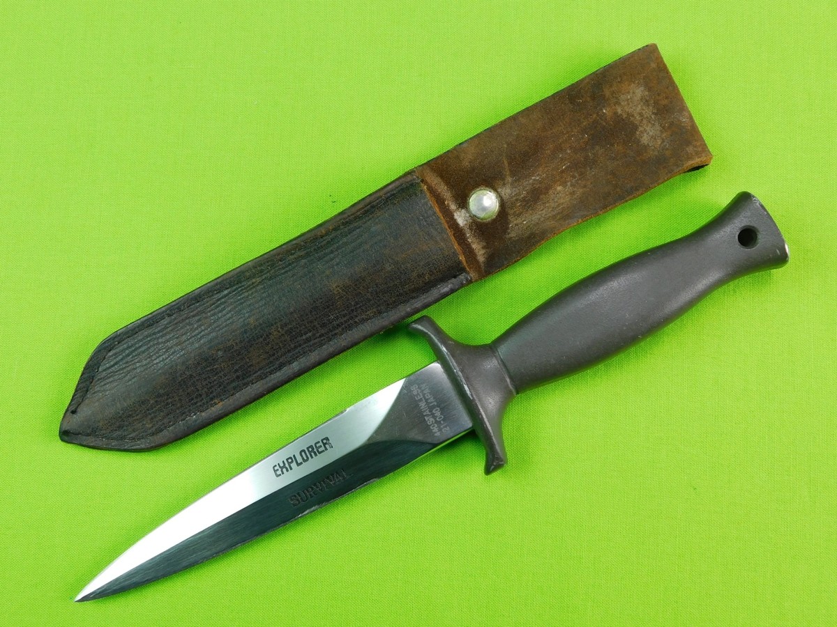 Vintage Japanese Japan Explorer Survival Boot Knife w/ Sheath | eBay