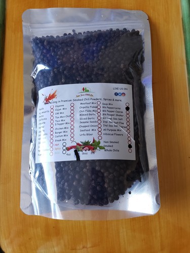 48 HR COLD HICKORY SMOKED PREMIUM WHOLE BLACK PEPPERCORNS - Picture 3 of 3