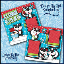 ITS STINKIN COLD - Premade Scrapbook Pages paper printed layout DBDS