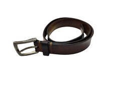 Frye Flat Panel Brown,. Leather Belt Style DC857 Size 36