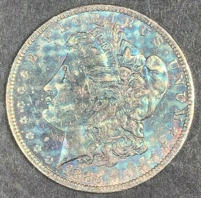 Download 1883-O MORGAN SILVER DOLLAR STRIKING NATURAL TONED BLUE COLOR UNC (MR) | eBay