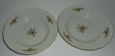 Set 2 Rosenthal Classic Germany Soup Salad Bowl Dish Rose Porcelain Gold Trim