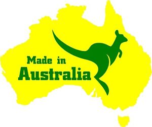 AUSTRALIAN MAP WITH KANGAROO MADE IN AUSTRALIA AUSSIE LOGO CAR DECAL ...