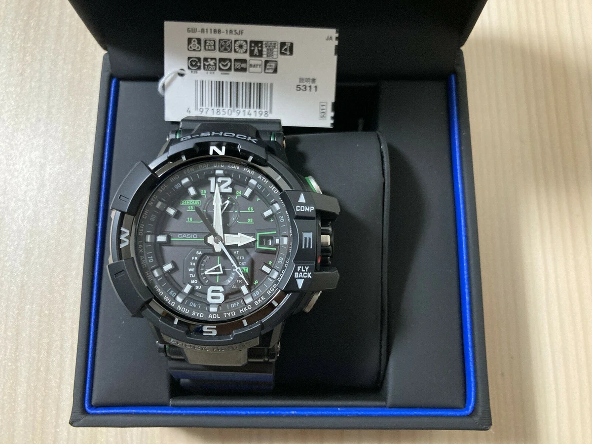 CASIO G Shock Watch SKY COCKPIT GW AA3JF Aviation Solar Atomic