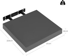 Set of 1/2/3 Floating Wall Shelves Picture Ledge Display Rack Book Hanging Shelf