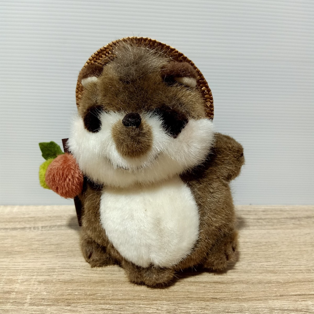 Vintage Raccoon Tanuki Lovely Fancy Pet Plush Toy Nakajima Japan