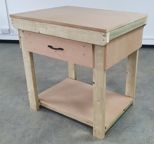 Wooden MDF Top Workbench With Drawers Industrial Heavy-Duty Garage Storage Table - Picture 13 of 18
