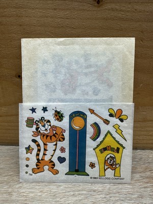 Vintage Kellogg's Tony the Tiger Rub On Stickers