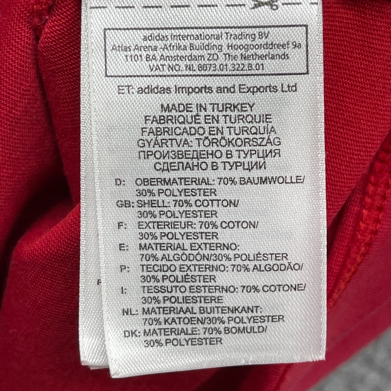 Adidas Mens T-Shirt Red Short Sleeve Crew Neck Climalite Cotton Pullover Size M thumbnail 8