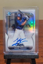 2023 Bowman Chrome MIGUEL TAMARES 1st Propsect Chrome Refractor Auto /499 CPA-MT