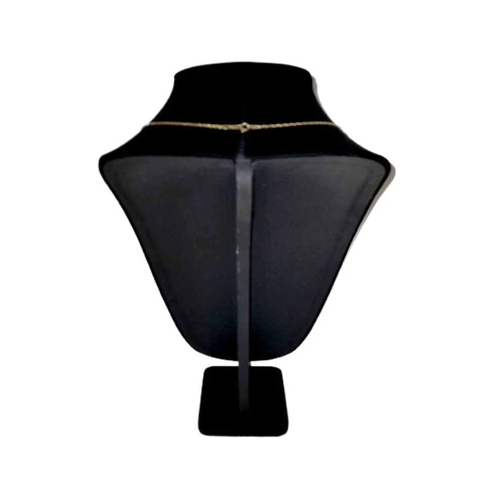 Collar Cuerda Oro Lariat "F" y Perla Firma Personal Avon De Colección Foto 3 de 4