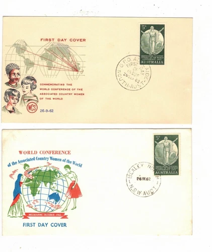 Australia 1962 CWA FDCs,cds BEXLEY NORTH NSW etc   (2 Covers)