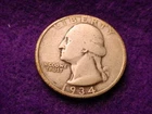 1934-D WASHINGTON QUARTER SUPERIOR KEY DATE COIN!!    #510