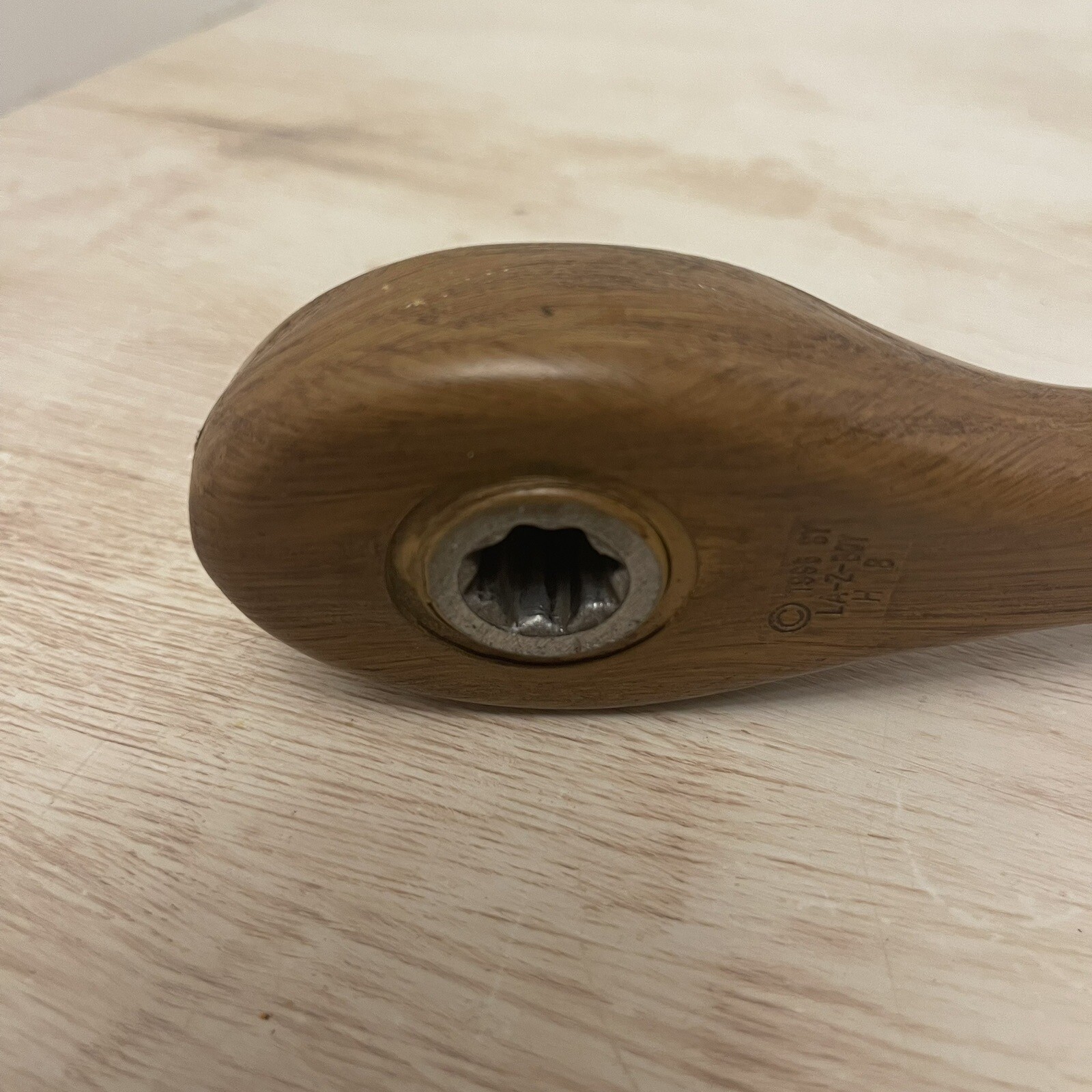 LazBoy Rocker Recliner Handle/Lever Star Slot Wood Grain Lazy Boy