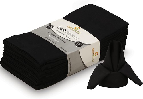 Durable Cloth Dinner Napkins 18"x18" Reusable Set Any Occasion Machine Washable - Picture 16 of 45