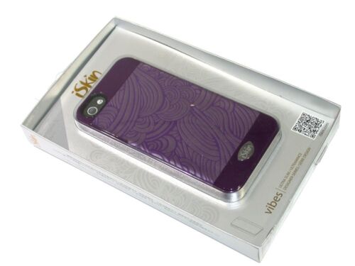 New iSkin SWIPH5-PE3 Vibes Purple Swirl Case for iPhone 5 - FREE SHIPPING - Picture 1 of 3