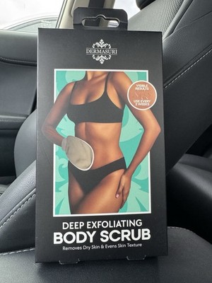DERMASURI Deep Exfoliating Body Scrub Glove Removes Dry Skin Unisex