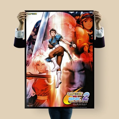 Capcom vs SNK 2 Poster | Chun-Li Key Art | Arcade Naomi Fighting 2001