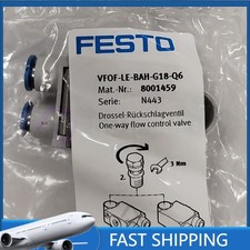 1PCS NEW FESTO VFOF-LE-BAH-G18-Q6 8001459 One-way flow control valve fast ship