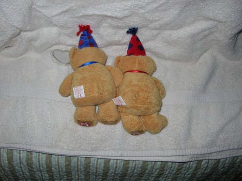 VINTAGE TY Beanie Babys, Fun & Laughter the Bears 8,5" 20 JAHRE SELTEN - Bild 2 von 2