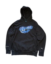 PUMA Mercedes-AMG Petronas Hoodie Men’s Size Medium Black Formula One Team