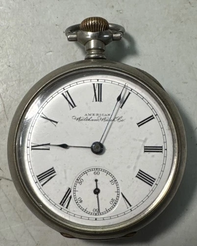 American Waltham Watch Co. Non-Working Grade 1 Silveroid 18s 7j