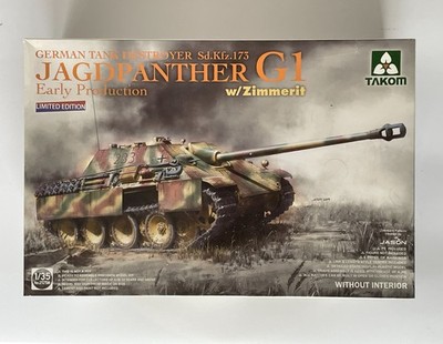 German Tank Destroyer Sd.Kfz. 173 Jagdpanther G1 Early Production w/Zimmerit Ful