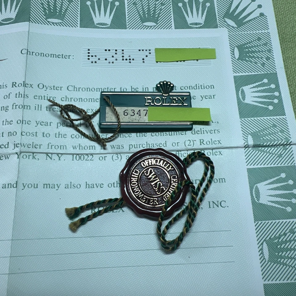 Rolex GMT Master 16750; 16753; 16758 Certificado de Garantía; Pie de Rana Juego de Etiquetas Rojas❗️ Foto 2 de 4