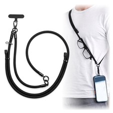 Cross Body Lanyard Adjustable Strap Mobile Phone Smartphone Holder Clip & Tab UK