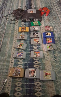 Nintendo 64 NUS 001 NTSC U/C Console Bundle w/ Wired Controller & Games