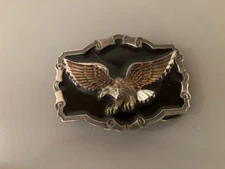 Great American Products Eagle in Flight Solid Fine Pewter 1997 Enameled 