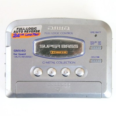 Tragbarer Cassette Player Aiwa GM 800 MK2 Silber Defekt
