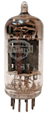 TESTED DEAD MULLARD ECC83 / 12AX7 MC1 TUBE SQUARE GETTER FOR DISPLAY ONLY