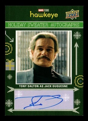 2023 UD Marvel Hawkeye Holiday Sweater Auto #HAS-TD Tony Dalton as Jack Duquesne